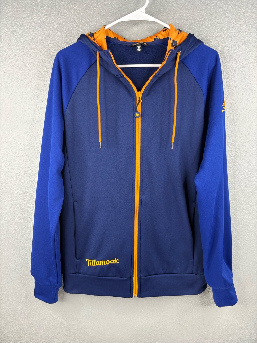 Tillamook Blue & Orange Full Zip Hoodie